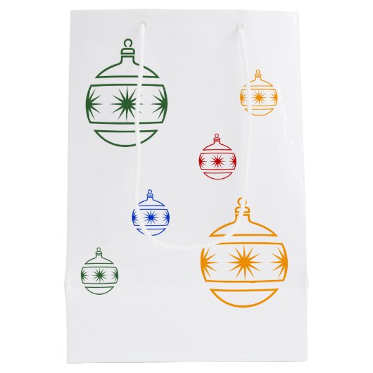 Gift Bag - kerstversieringen Medium Cadeauzakje (Achterkant)