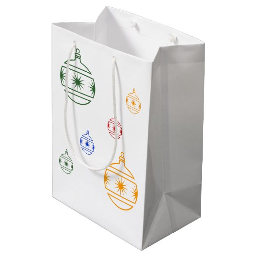 Gift Bag - kerstversieringen Medium Cadeauzakje (Achterkant Gekanteld)