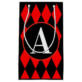 Gift Bag - Klein, glanzend HARLEQUIN & MONOGRAM Klein Cadeauzakje