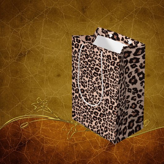 Gift Bag Leopard Print Cadeauverpakking Medium Cadeauzakje