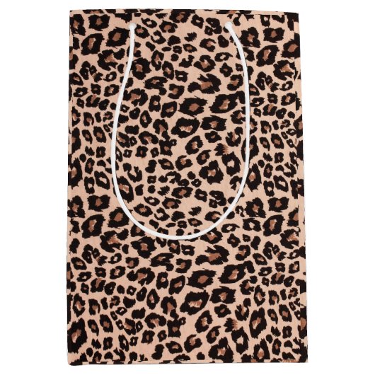 Gift Bag Leopard Print Cadeauverpakking Medium Cadeauzakje (Voorkant)