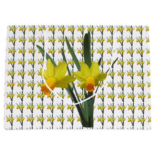 Gift Bag (LG) - Daffodil Blossom Groot Cadeauzakje (Voorkant)