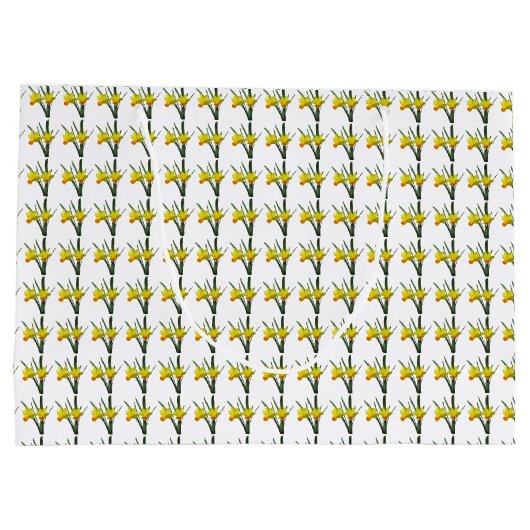 Gift Bag (LG) - Daffodil Blossom Groot Cadeauzakje (Achterkant)