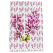 Gift Bag - Lila bloesems Medium Cadeauzakje (Voorkant)