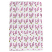 Gift Bag - Lila bloesems Medium Cadeauzakje (Achterkant)