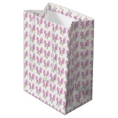Gift Bag - Lila bloesems Medium Cadeauzakje (Achterkant Gekanteld)