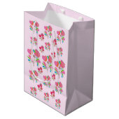 Gift Bag Lollipop Flower Medium Cadeauzakje (Voorkant Gekanteld)