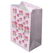 Gift Bag Lollipop Flower Medium Cadeauzakje (Achterkant Gekanteld)