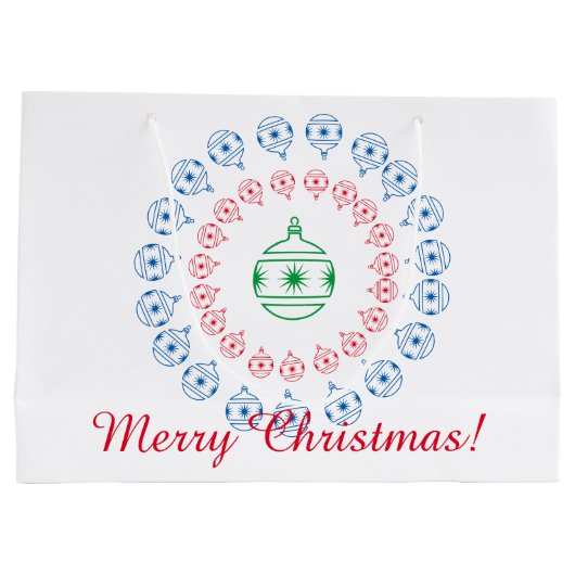 Gift Bag (LRG) - kerstdecoratie Groot Cadeauzakje (Achterkant)