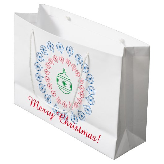 Gift Bag (LRG) - kerstdecoratie Groot Cadeauzakje (Voorkant Gekanteld)