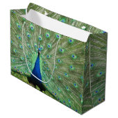 Gift Bag (Lrg) - Proud Peacock Large Cadeautasje (Voorkant Gekanteld)