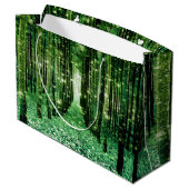 Gift Bag Magisch Bos Groen Mysterie Large Cadeautasje (Achterkant Gekanteld)