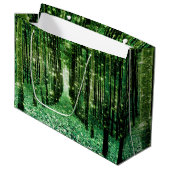 Gift Bag Magisch Bos Groen Mysterie Large Cadeautasje (Voorkant Gekanteld)