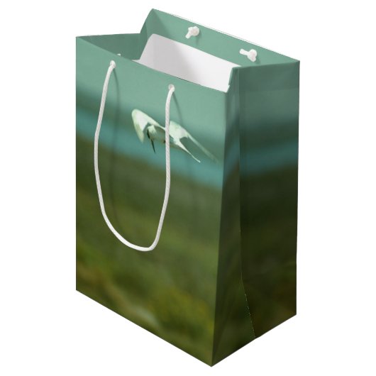 Gift Bag (med.) - Tern in Flight Medium Cadeauzakje (Voorkant Gekanteld)