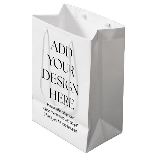 Gift Bag Medium Cadeauzakje (Voorkant Gekanteld)