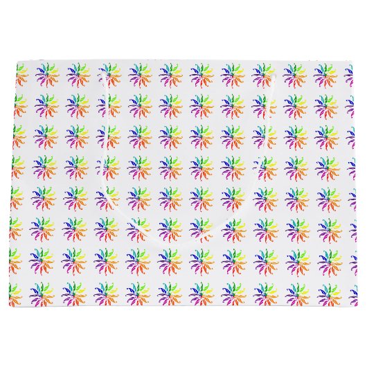 Gift Bag - Meerdere kleurenwielen (groot) Groot Cadeauzakje (Voorkant)