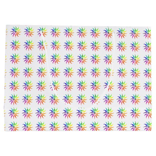 Gift Bag - Meerdere kleurenwielen (groot) Groot Cadeauzakje (Achterkant)