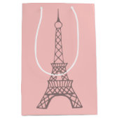 Gift Bag met Eiffel Tower Medium Cadeauzakje (Voorkant)