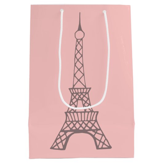 Gift Bag met Eiffel Tower Medium Cadeauzakje (Achterkant)
