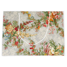 Gift Bag met florale  afbeelding Large Cadeautasje