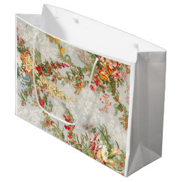 Gift Bag met florale  afbeelding Large Cadeautasje