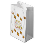 Gift Bag met kerstcadeau Klein Cadeauzakje (Voorkant Gekanteld)