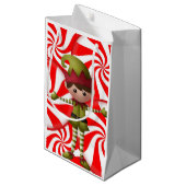 Gift Bag met kerstmis Elf Klein Cadeauzakje (Voorkant Gekanteld)