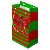 Gift Bag met kerstmis Elf Klein Cadeauzakje (Voorkant Gekanteld)