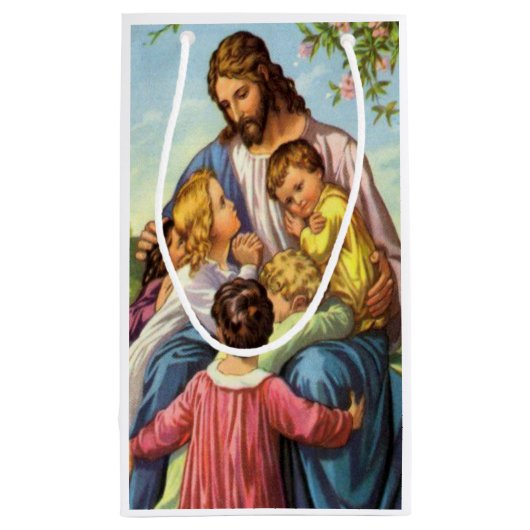 Gift Bag met Kerstmis Jezus Klein Cadeauzakje (Achterkant)