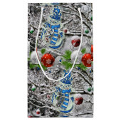 Gift Bag met kerstmis Snowman Klein Cadeauzakje (Achterkant)