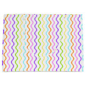 Gift Bag met kleurengolven voor papierfeesten Large Cadeautasje (Voorkant)
