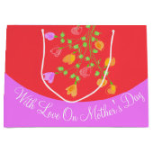 Gift Bag met liefde voor Moederdag Groot Cadeauzakje (Voorkant)