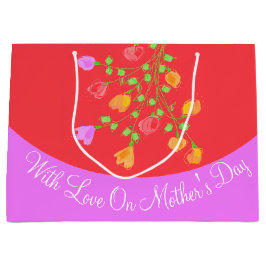 Gift Bag met liefde voor Moederdag Groot Cadeauzakje