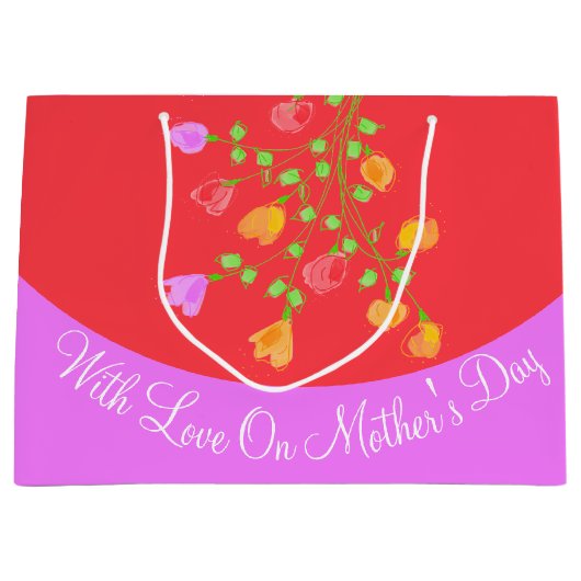 Gift Bag met liefde voor Moederdag Groot Cadeauzakje (Voorkant)