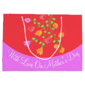 Gift Bag met liefde voor Moederdag Groot Cadeauzakje (Achterkant)