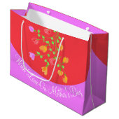 Gift Bag met liefde voor Moederdag Groot Cadeauzakje (Voorkant Gekanteld)