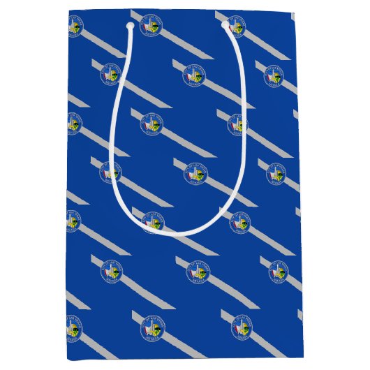 Gift Bag met vlag van Las Vegas, Verenigde Staten Medium Cadeauzakje (Voorkant)