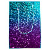 Gift Bag Mosaic Sparkley Texture Medium Cadeauzakje (Achterkant)