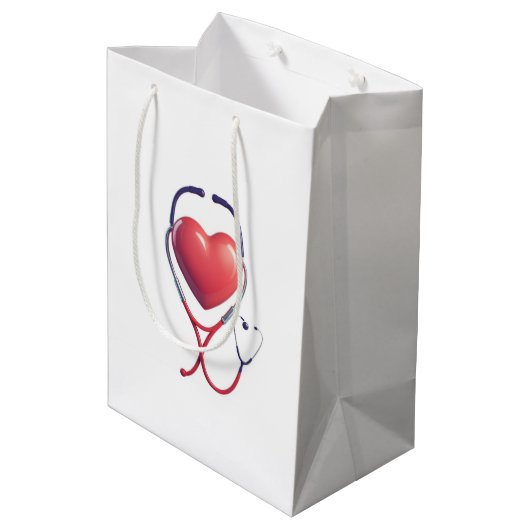 Gift Bag | Nurse & Doctor Appr Medium Cadeauzakje (Achterkant Gekanteld)