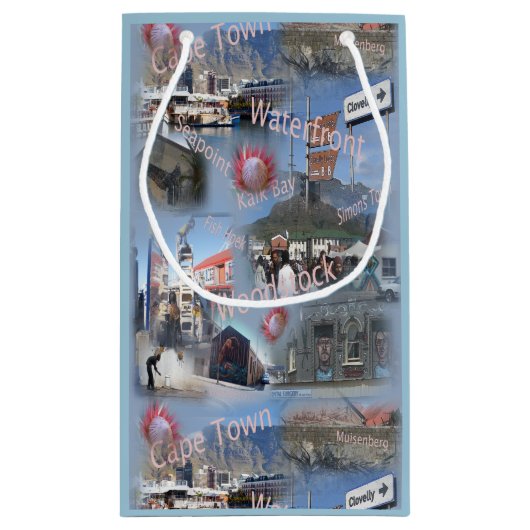 Gift bag over Kaapstad Klein Cadeauzakje (Achterkant)