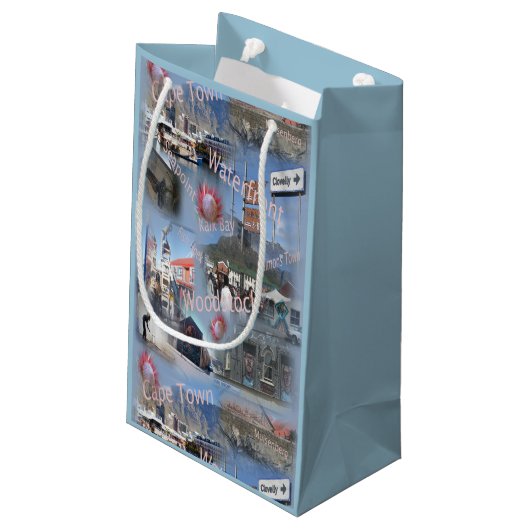 Gift bag over Kaapstad Klein Cadeauzakje (Achterkant Gekanteld)