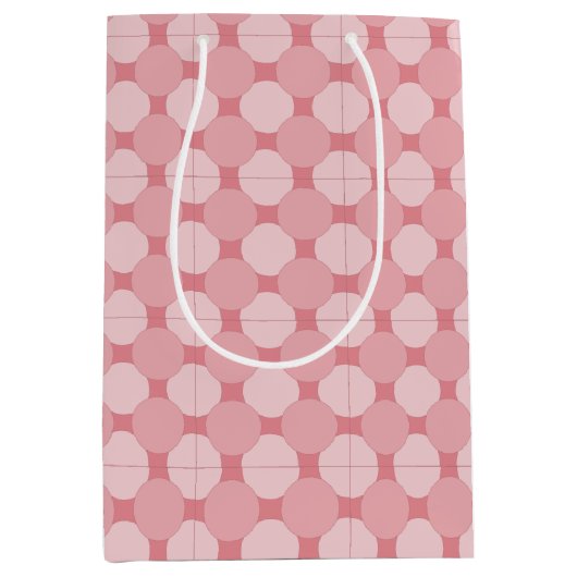 Gift Bag - Overlapte cirkels in Pinks Medium Cadeauzakje (Voorkant)