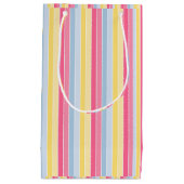 Gift Bag Pastel Stripe Klein Cadeauzakje (Voorkant)