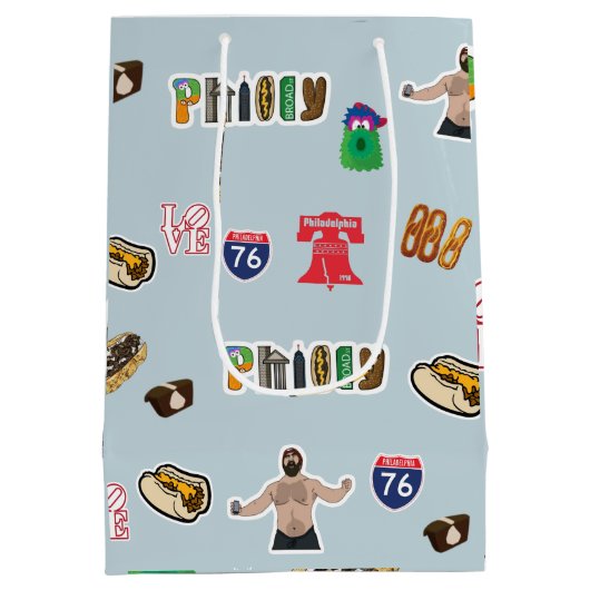 Gift Bag-Philly Sports Collectie Medium Cadeauzakje (Achterkant)