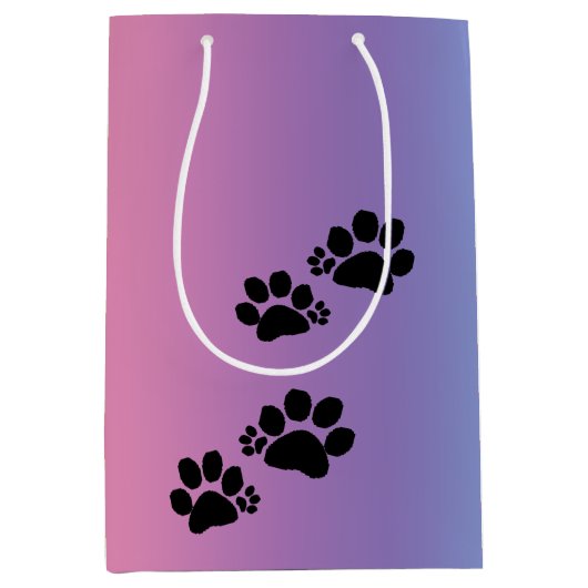 Gift Bag - Polydactylschilderafdrukken Medium Cadeauzakje (Voorkant)