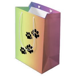 Gift Bag - Polydactylschilderafdrukken Medium Cadeauzakje