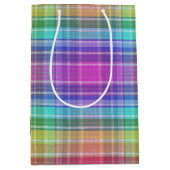 Gift Bag - Rainbow Madras Medium Cadeauzakje (Voorkant)