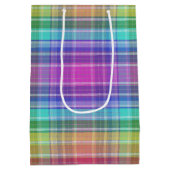 Gift Bag - Rainbow Madras Medium Cadeauzakje (Achterkant)