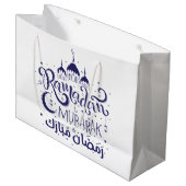 Gift Bag Ramadan Mubarak Groot Cadeauzakje (Voorkant Gekanteld)