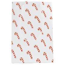 Gift Bag - Rode en witte snoepjes